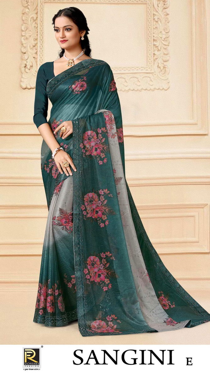 Sangini By Ronisha Lycra Printed Sarees Catalog